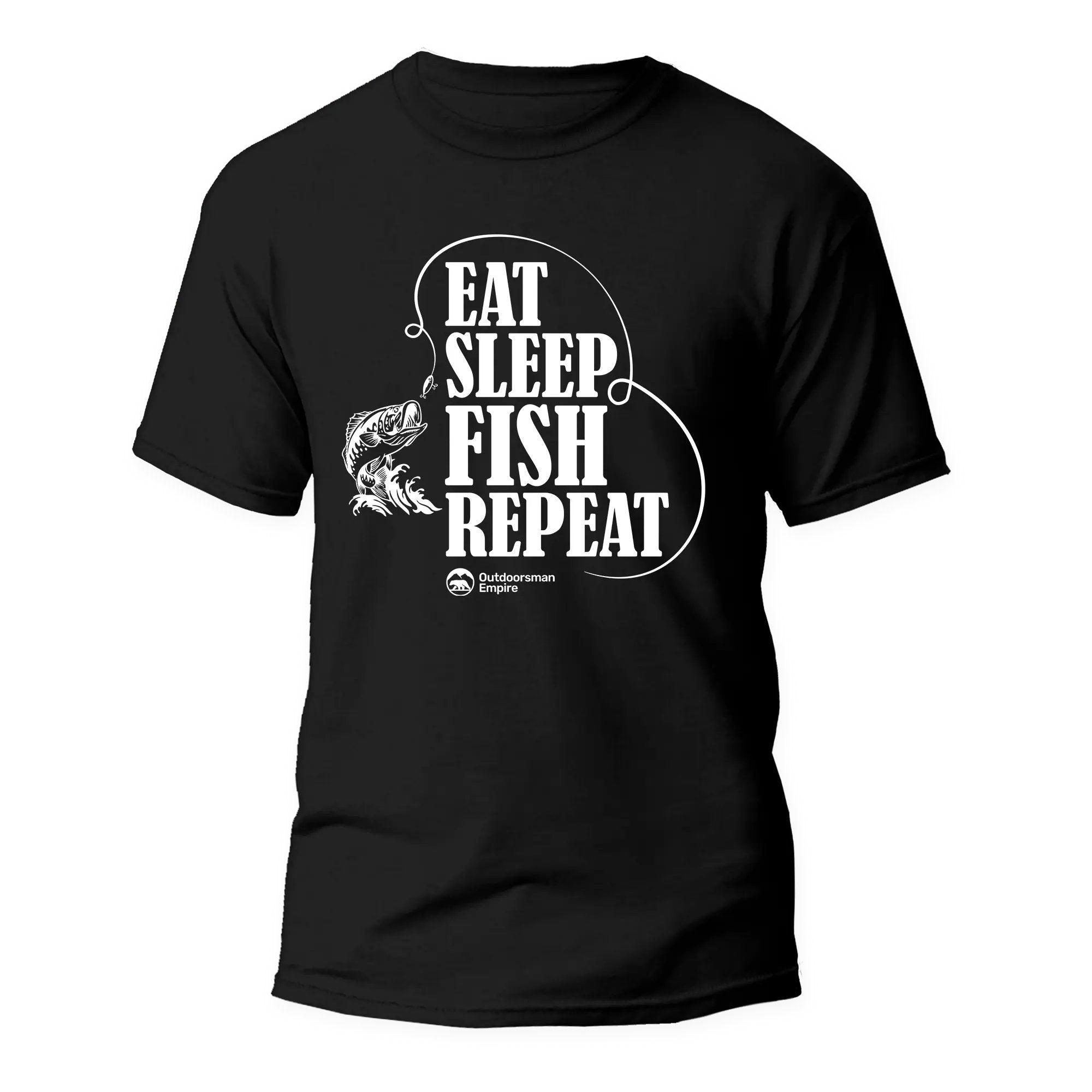 T-shirt « Eat Sleep Fish Repeat Man »