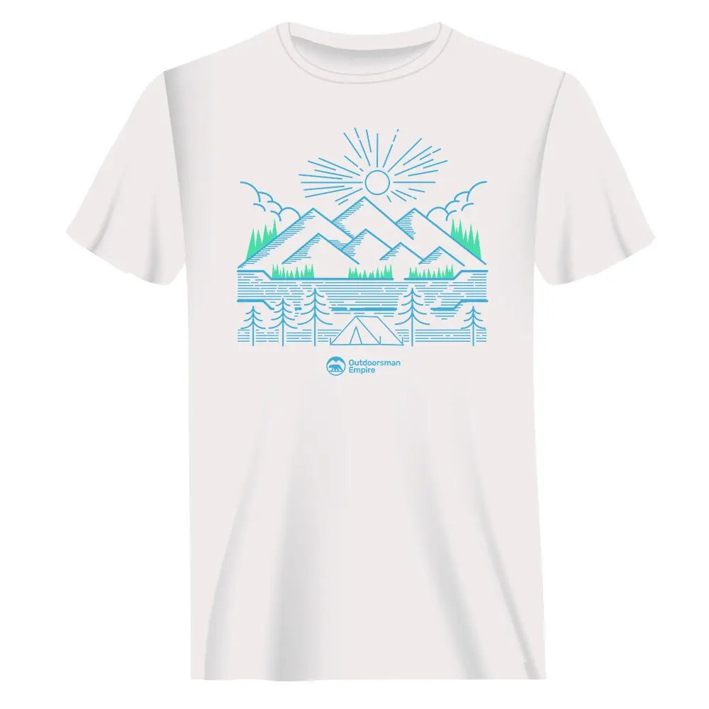 T-shirt homme Camping Lines