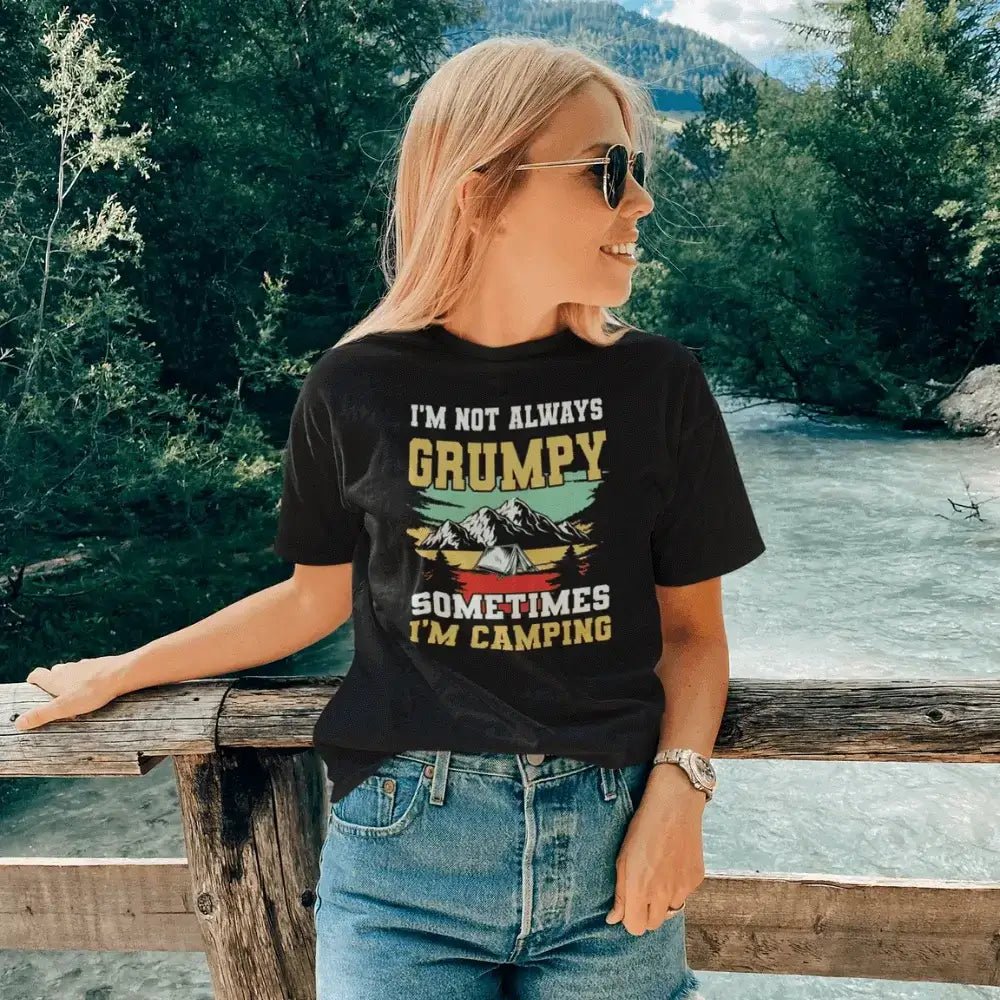 T-shirt femme « Je ne suis pas toujours grincheuse » / T-shirt ajusté