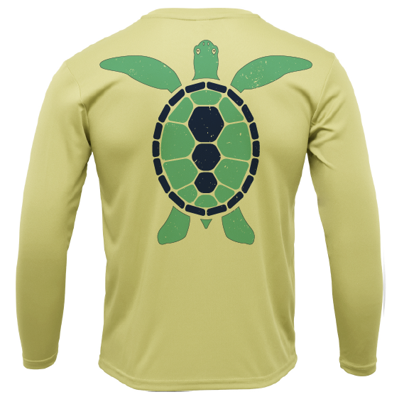 Siesta Key, FL Turtle Long Sleeve UPF 50+ Dry-Fit Shirt