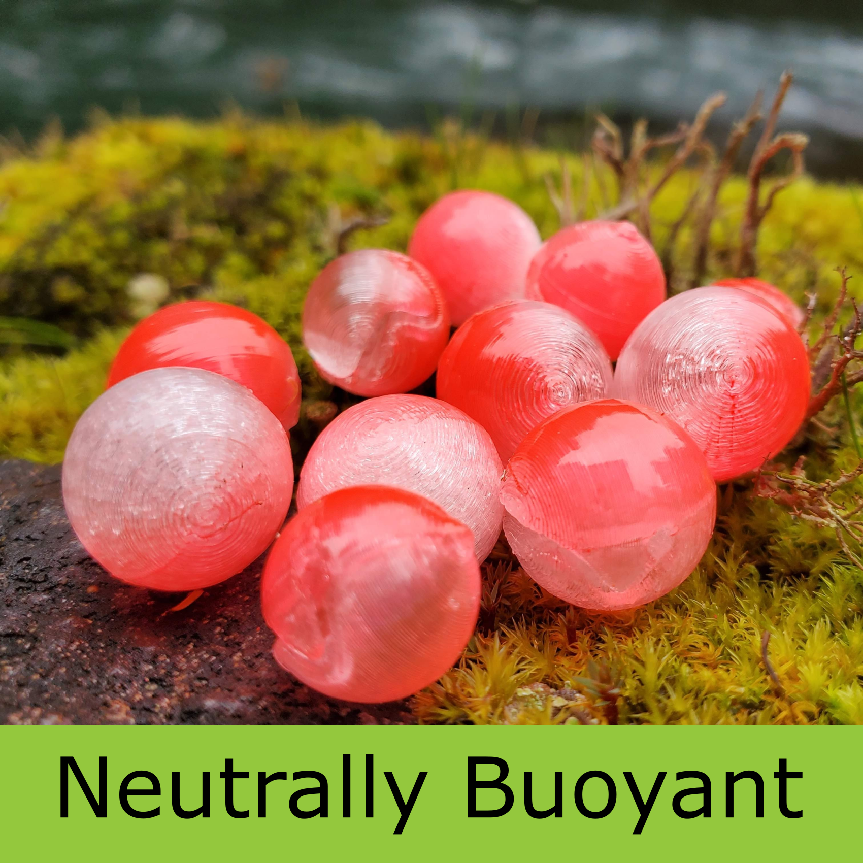 Mercurial Bead - Neutrally Buoyant - Ice Lava