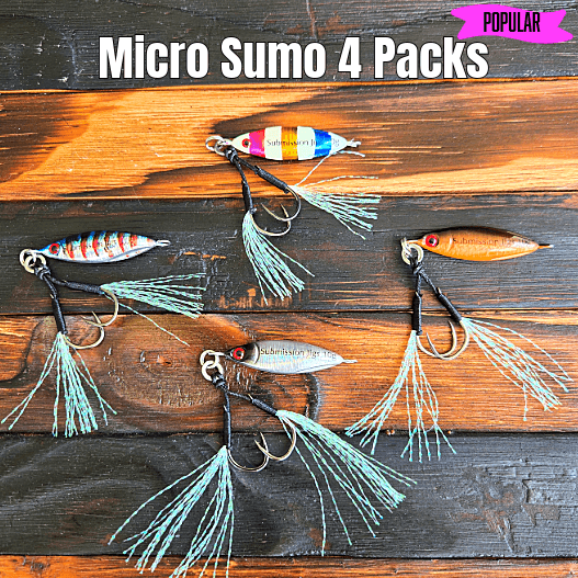 Submission Jigs - Micro Sumo Slow Pitch Jigs - 4 Packs