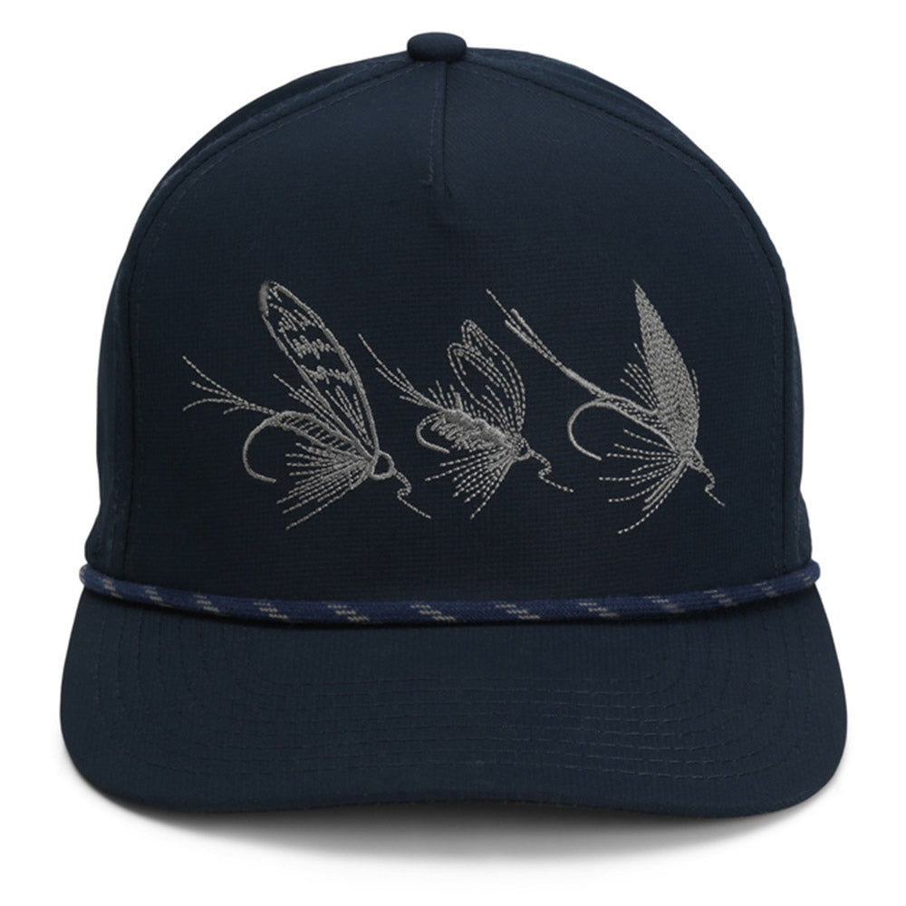 Gorra Tri-Fly Fishing Ridgeline de 5 paneles con cuerda