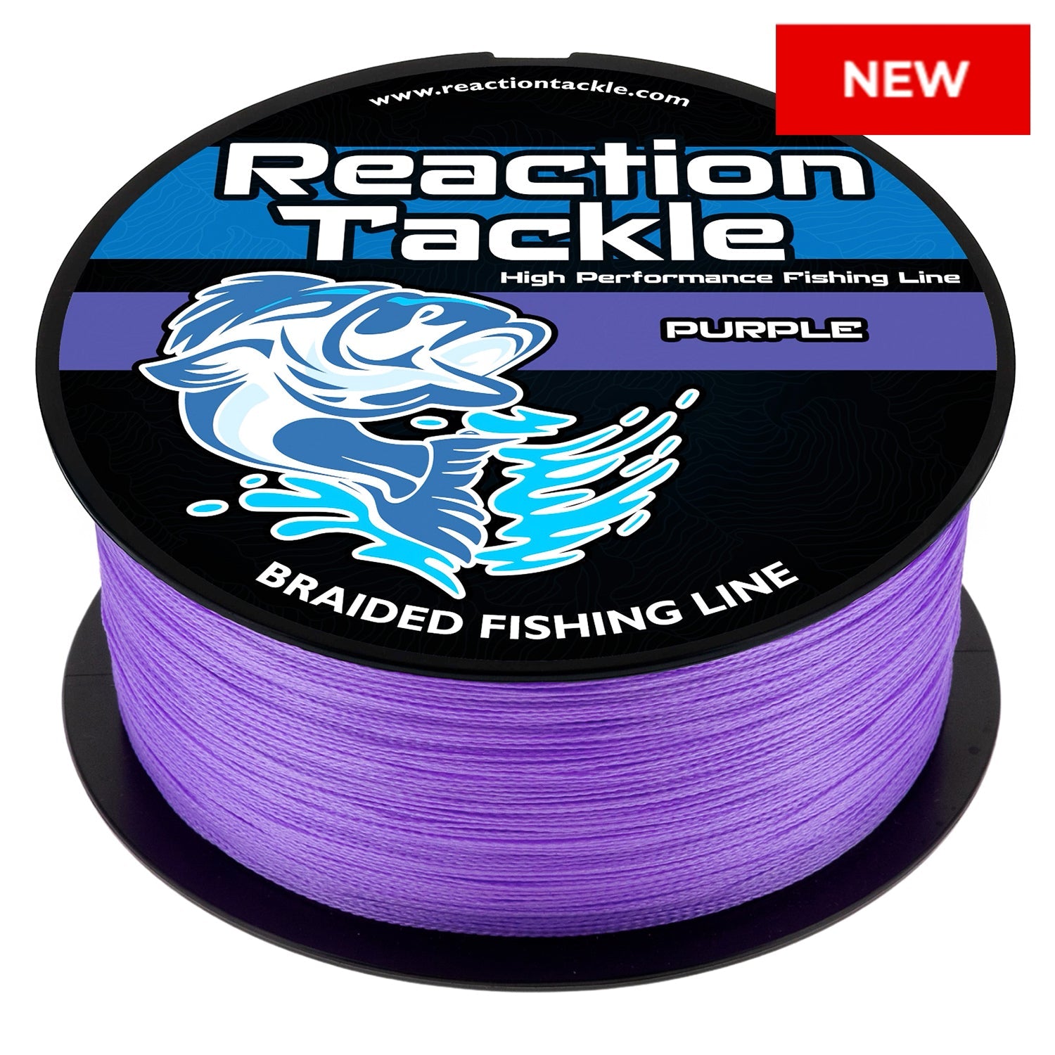 Línea de pesca trenzada Reaction Tackle - Morada - NUEVA