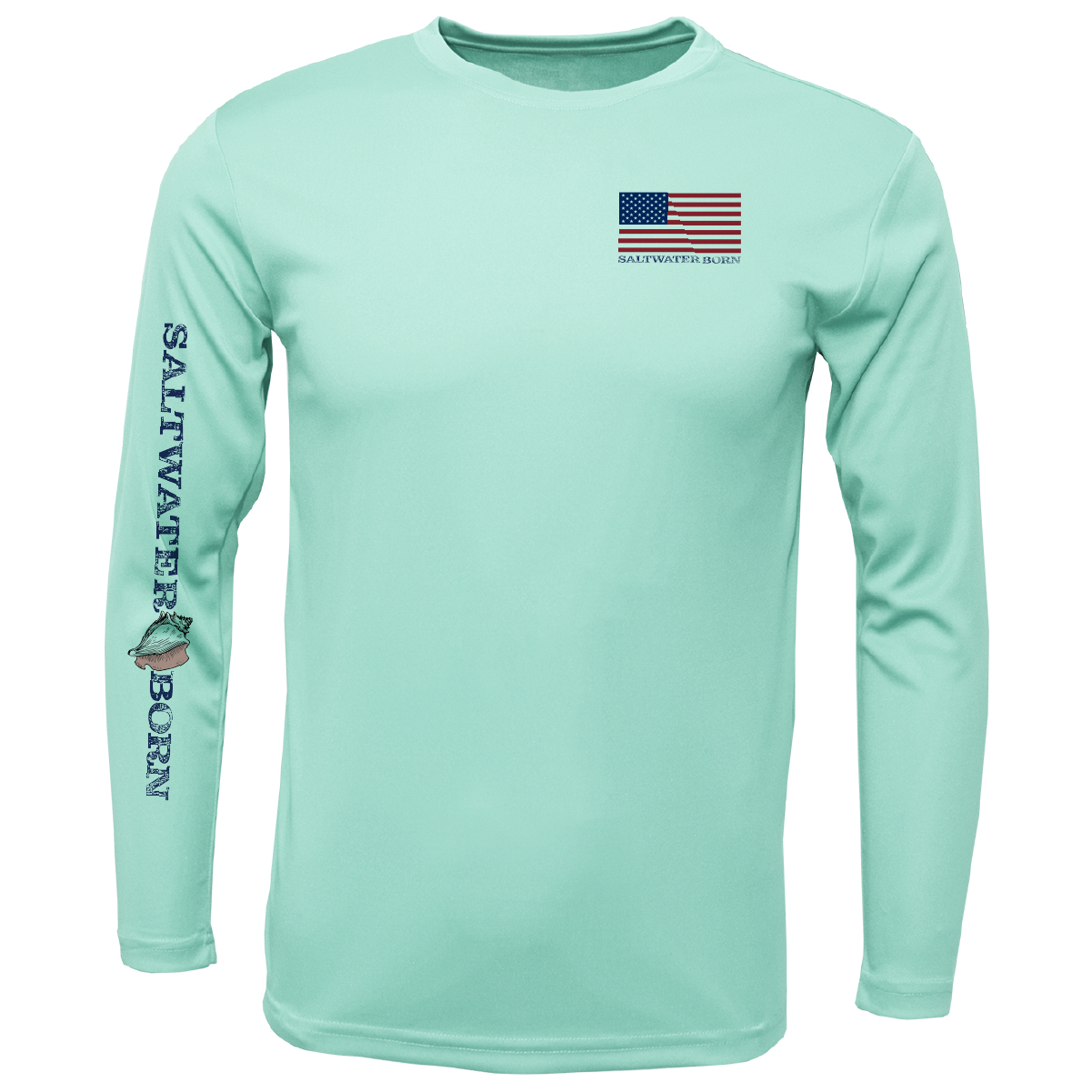 USA Grouper Long Sleeve UPF 50+ Dry-Fit Shirt
