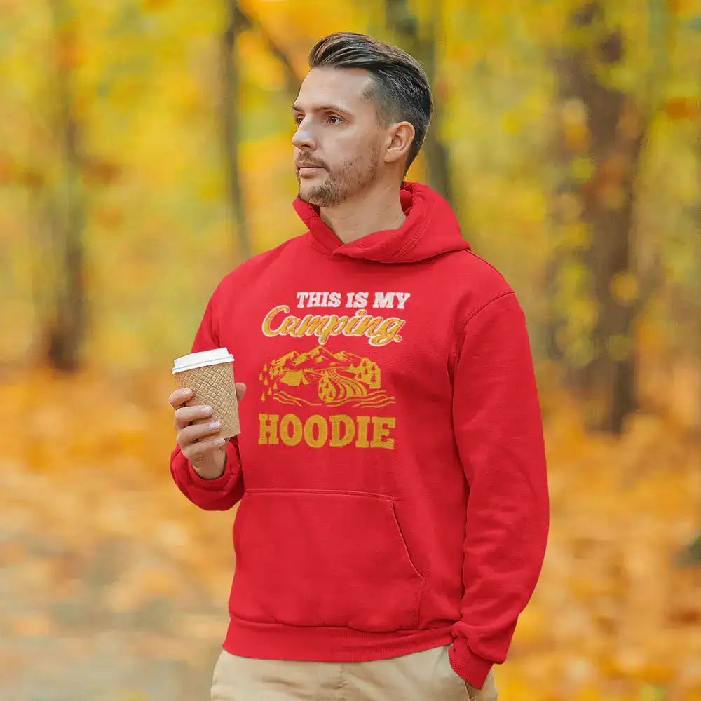 Sweat à capuche polaire pour homme This Is My Camping
