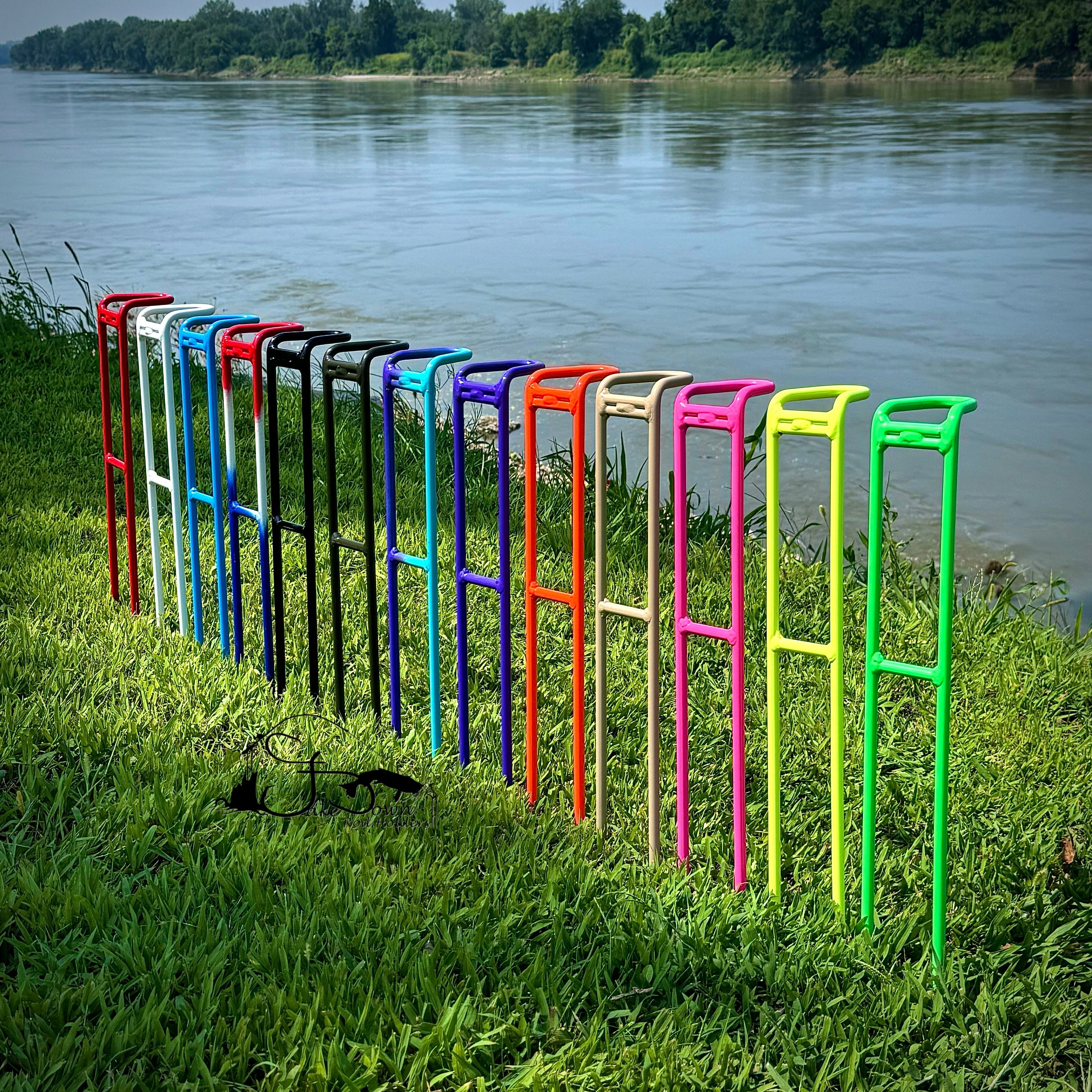 Support de canne à pêche démontable à 3 positions