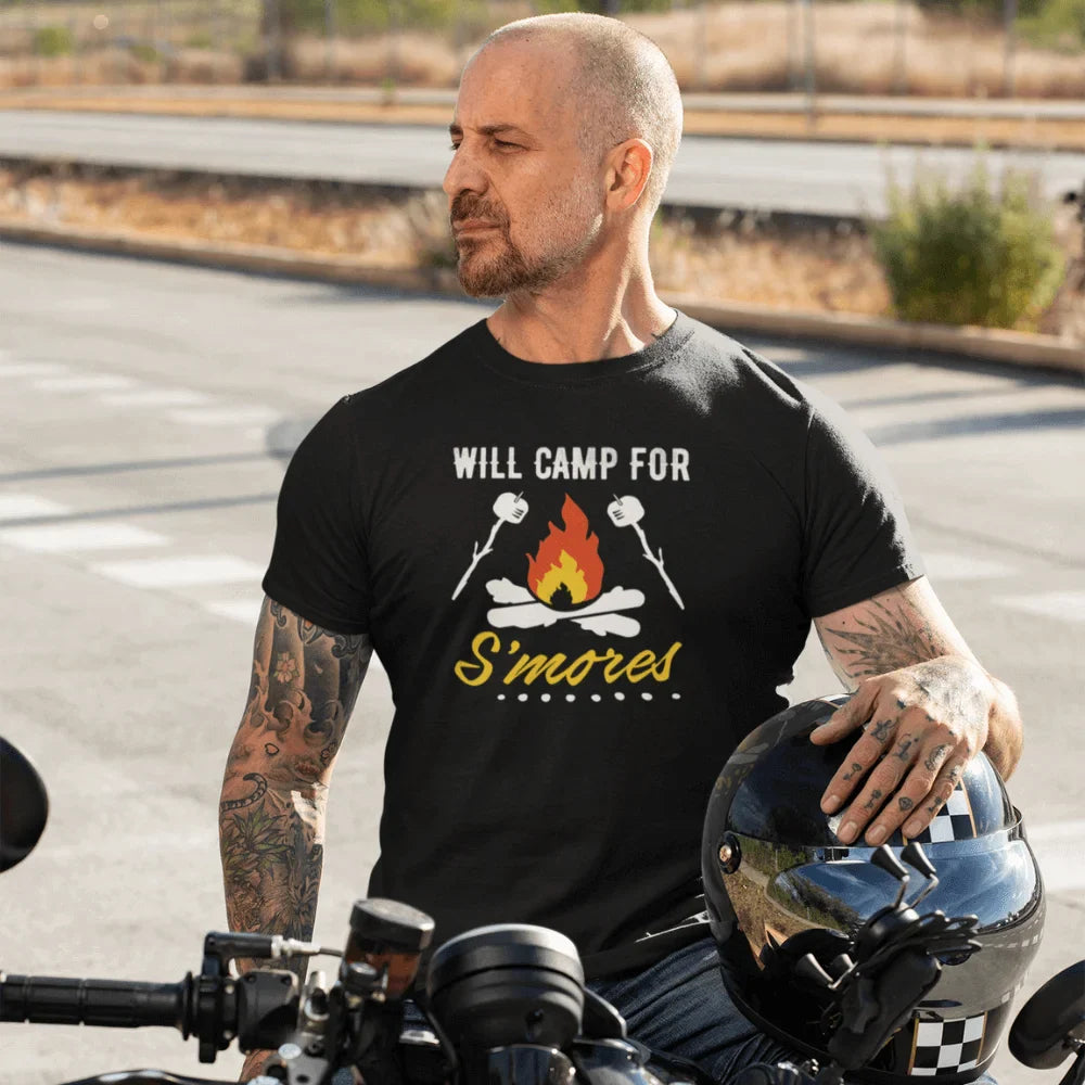 T-shirt Will Camp For Smores pour homme