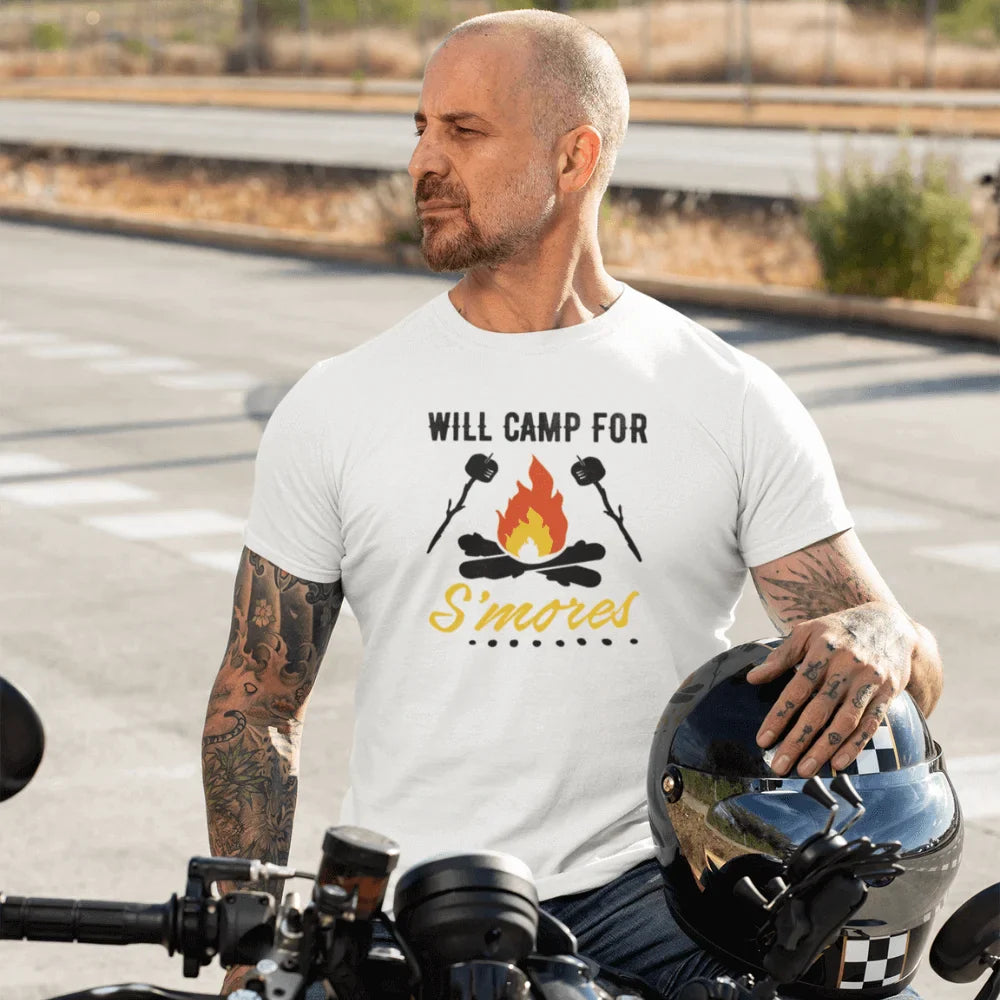T-shirt Will Camp For Smores pour homme