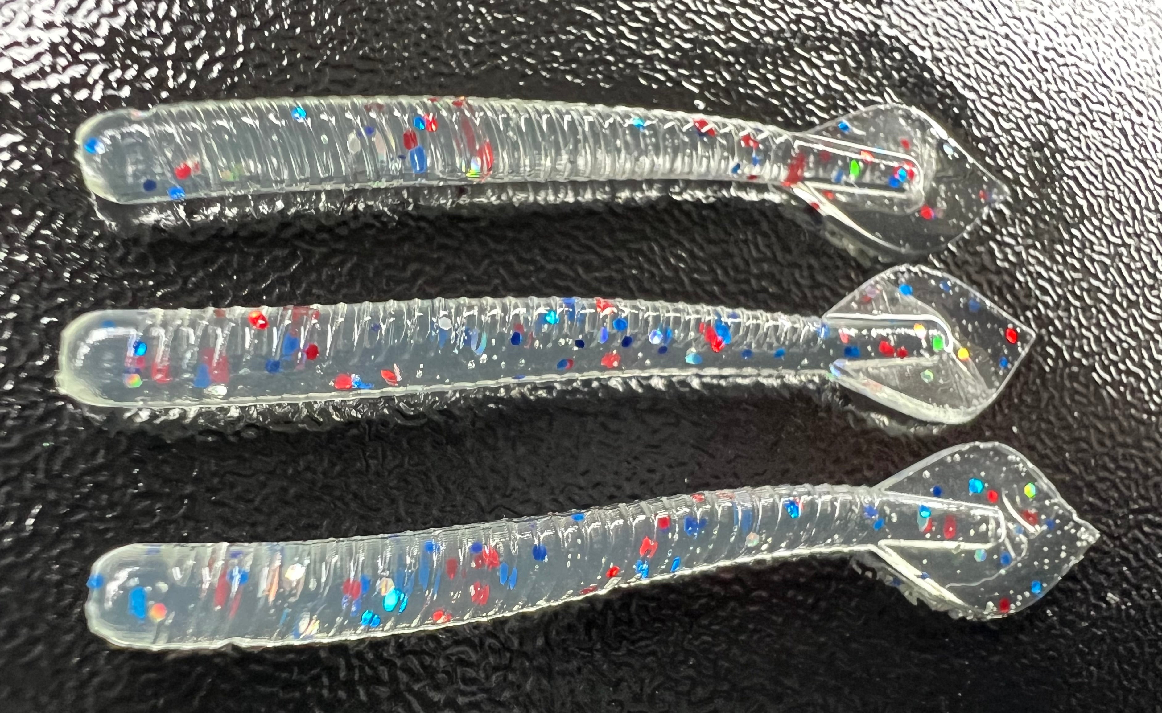 1.5" Bloodworm Spade Tail (BST) 12 pack