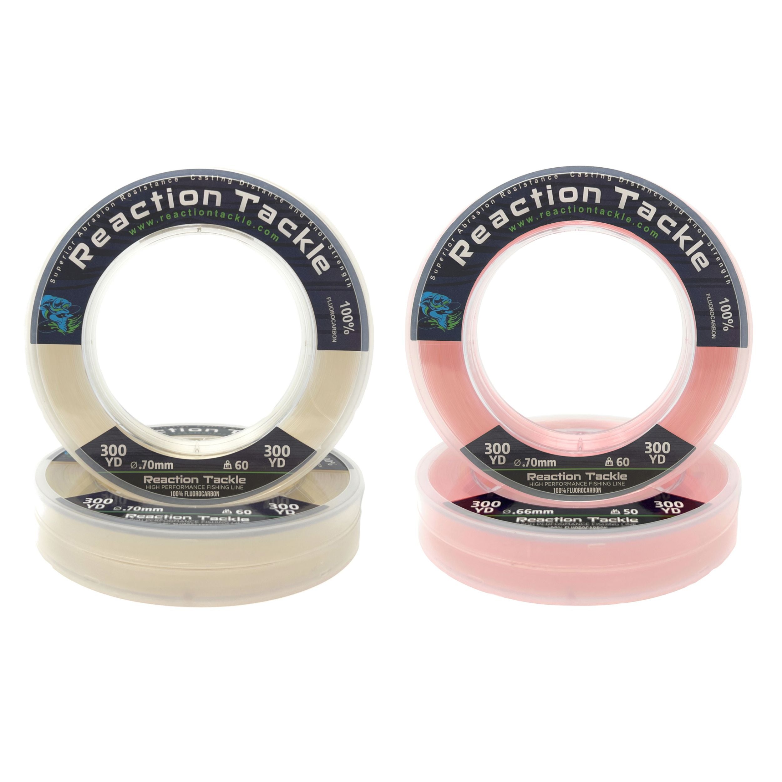 Línea de pesca de fluorocarbono 100 % puro Reaction Tackle