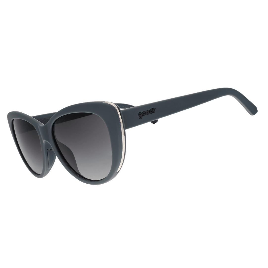 Lunettes de soleil polarisées Glam G « Pas grises, noir diététique »