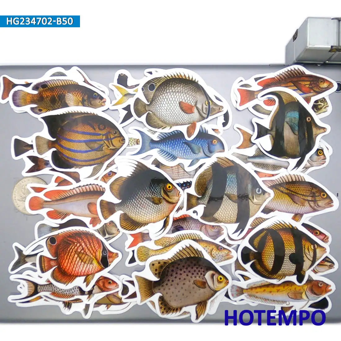 20/30/50Pieces Fisherman Style Go Fishing Stickers for Boats Fish Box Luggage Scrapbook Car Motorcycle Phone Laptop Sticker Toys Bobber Bargain