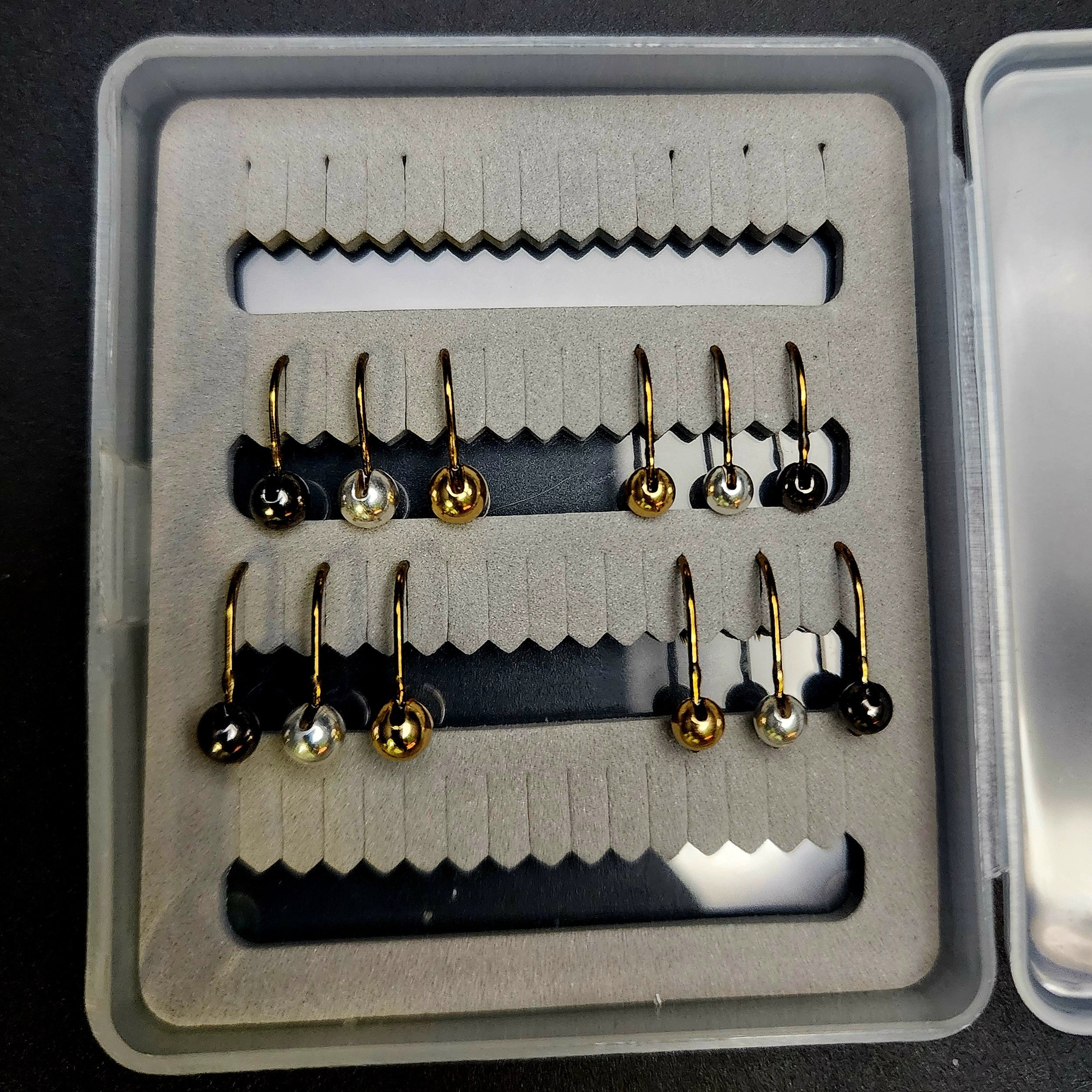 Kit de têtes plombées à billes de tungstène barbelées