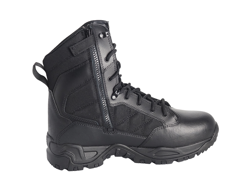 Botas Scout para clima cálido de 8" con cremallera lateral y puntera pulible 