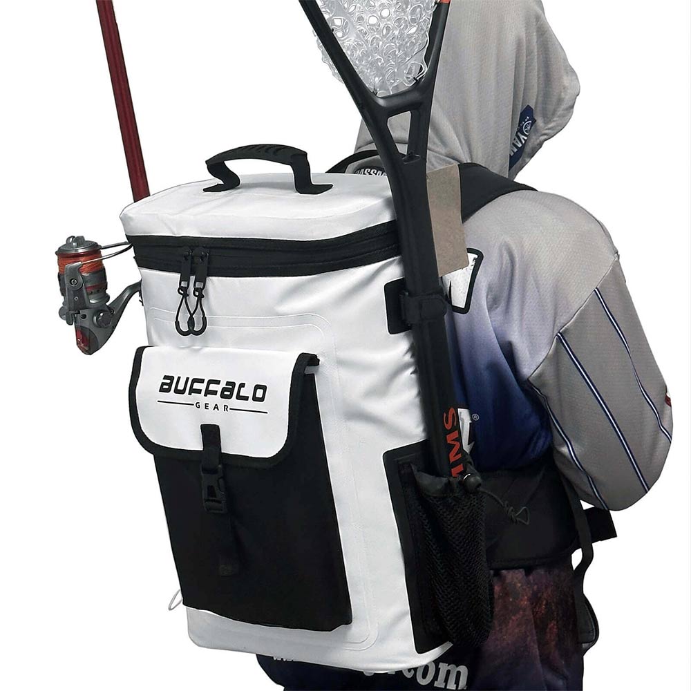 Mochila refrigeradora de pesca de 21QT, bolsa isotérmica para pescado