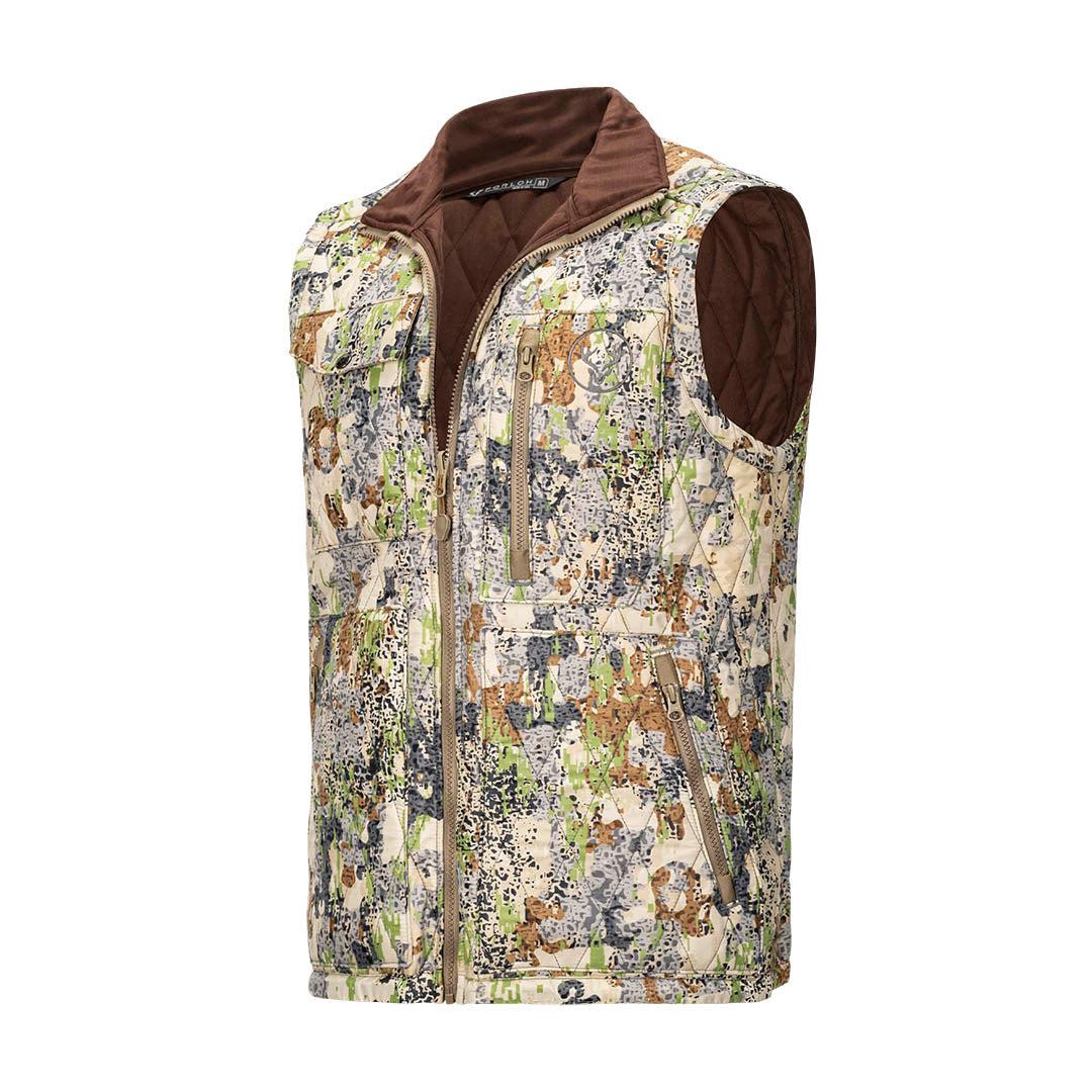 Chaleco reversible de lana merino de alta densidad para hombre.