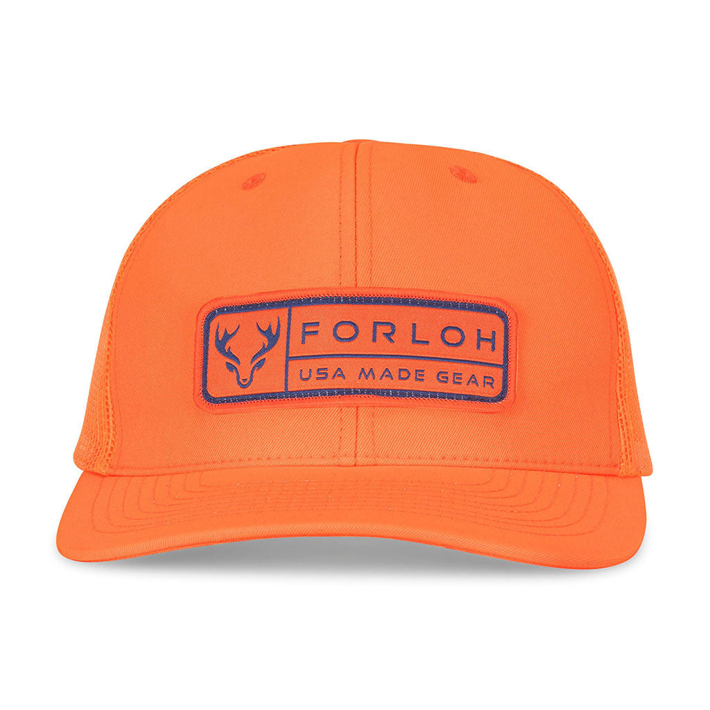 Gorro de malla naranja fluorescente
