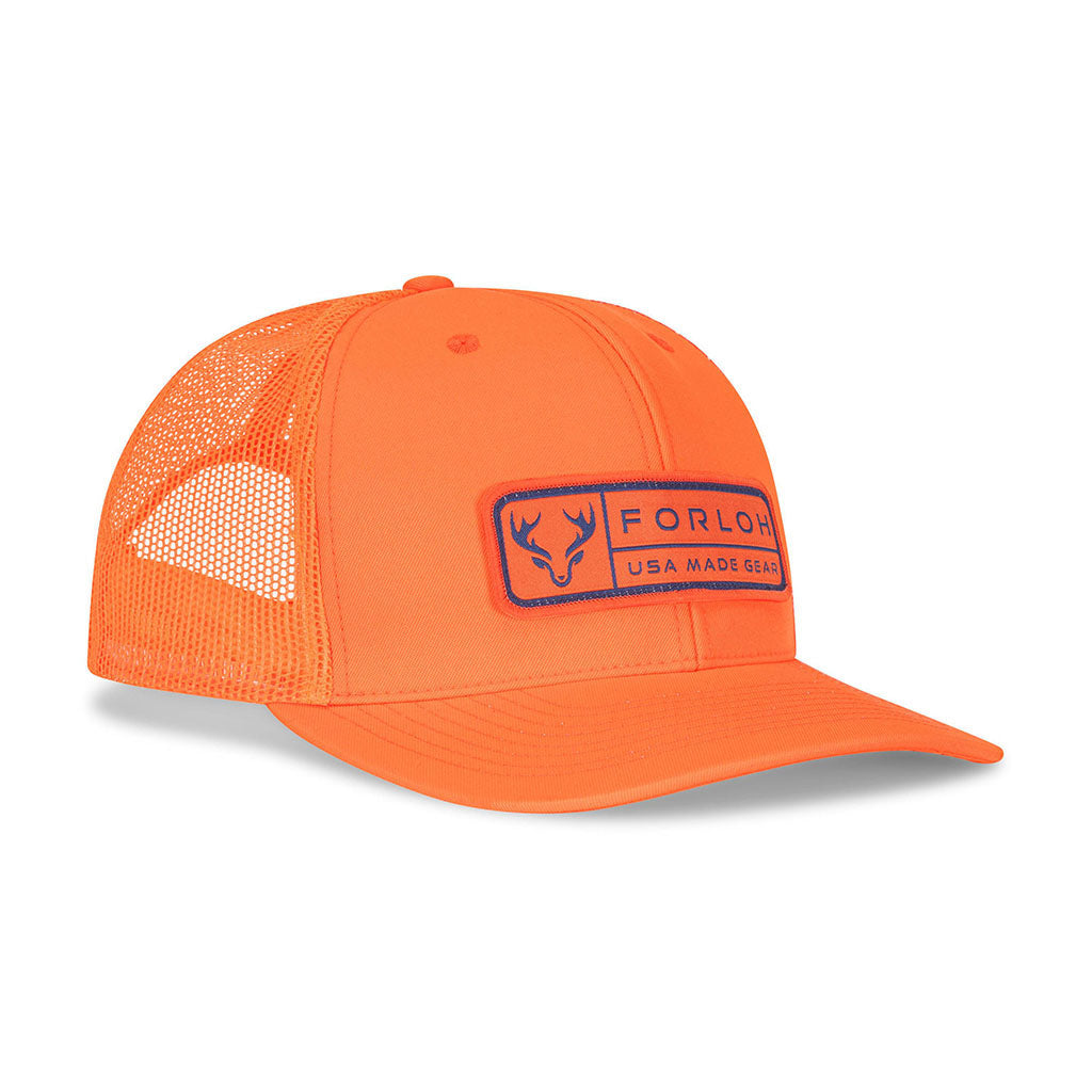 Gorro de malla naranja fluorescente