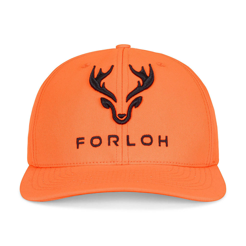 Gorro de sarga color naranja fluorescente