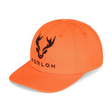 Gorro de sarga color naranja fluorescente