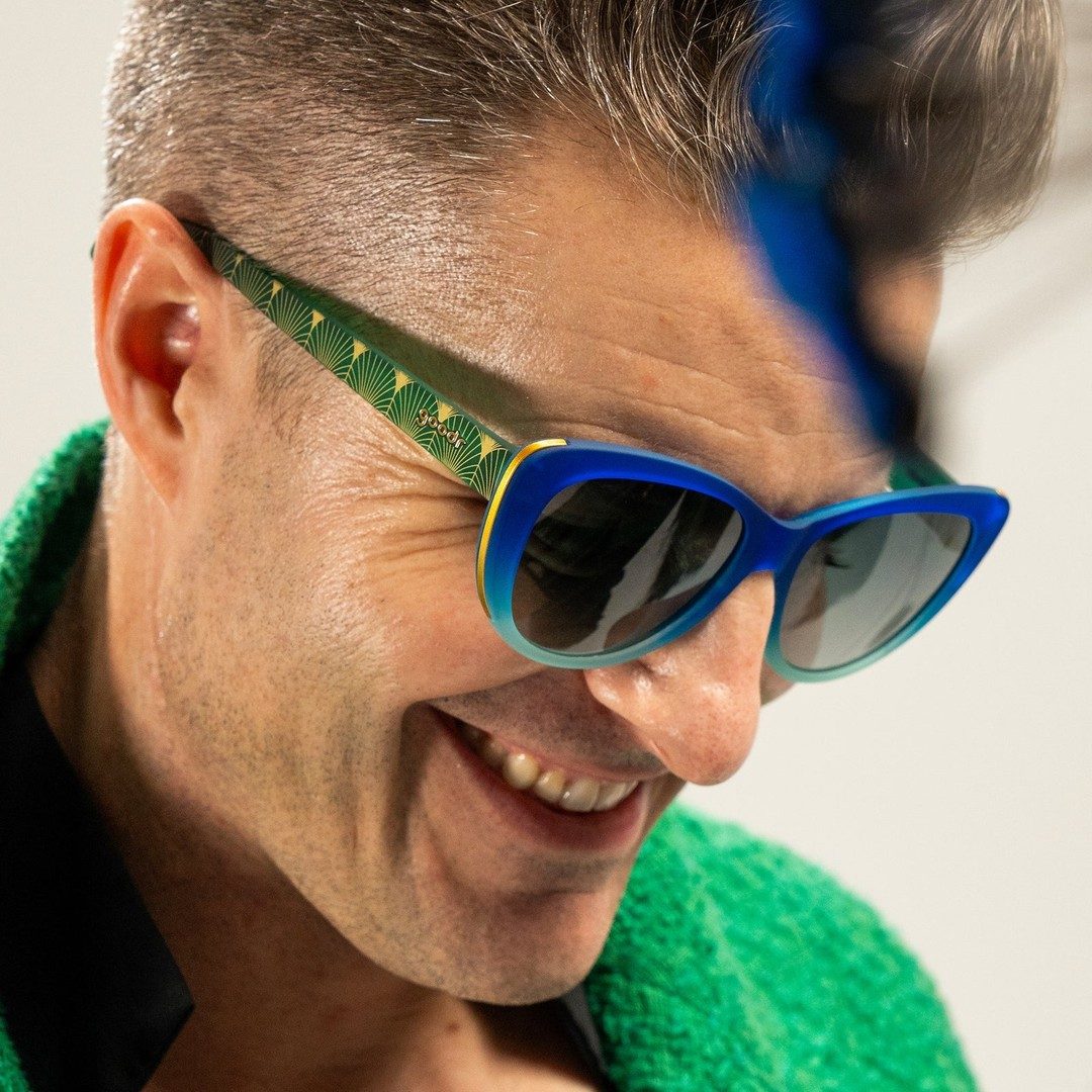 Lunettes de soleil polarisées Glam G « Rhonda's Peacock Palace »