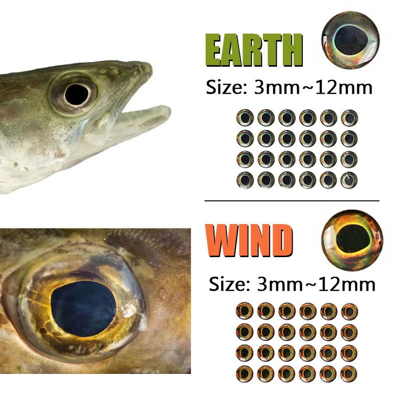 3D Fishing Lure Eyes (