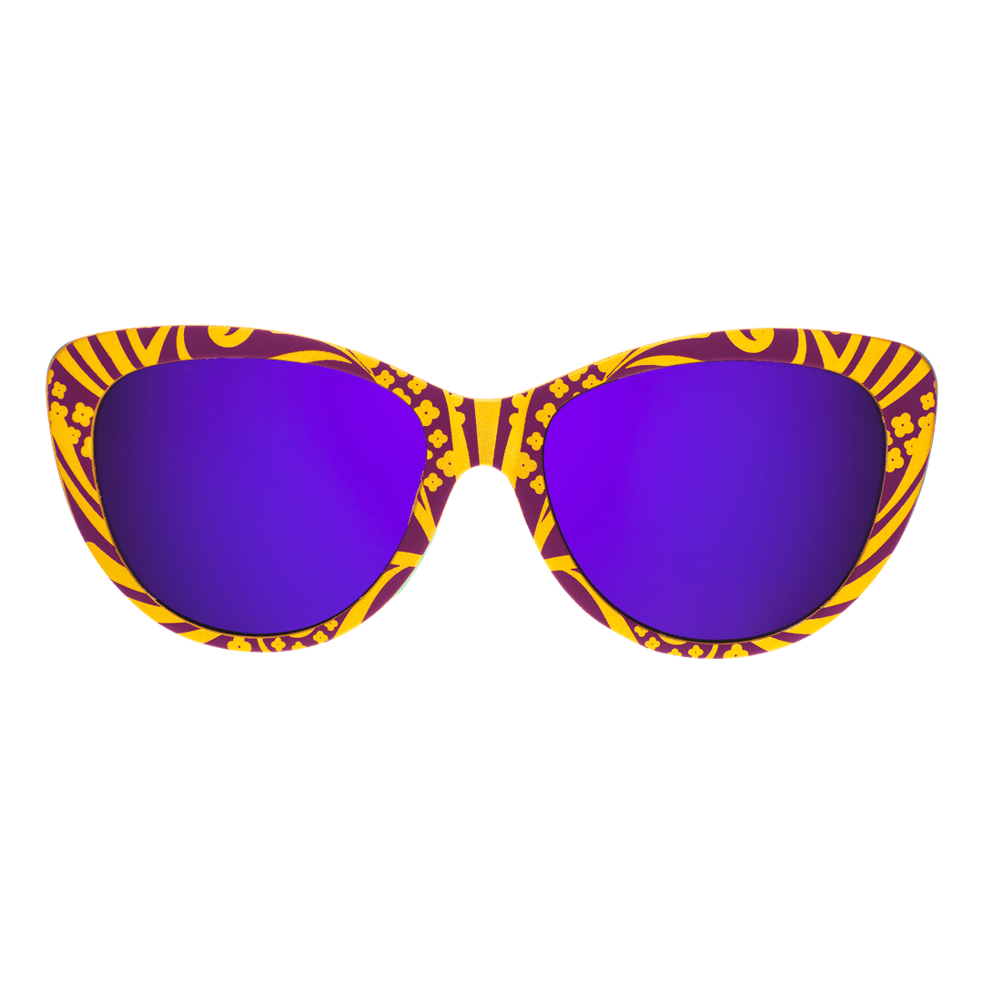 Gafas de sol polarizadas Mardi Gras Glam G "No preguntes cómo las conseguí"