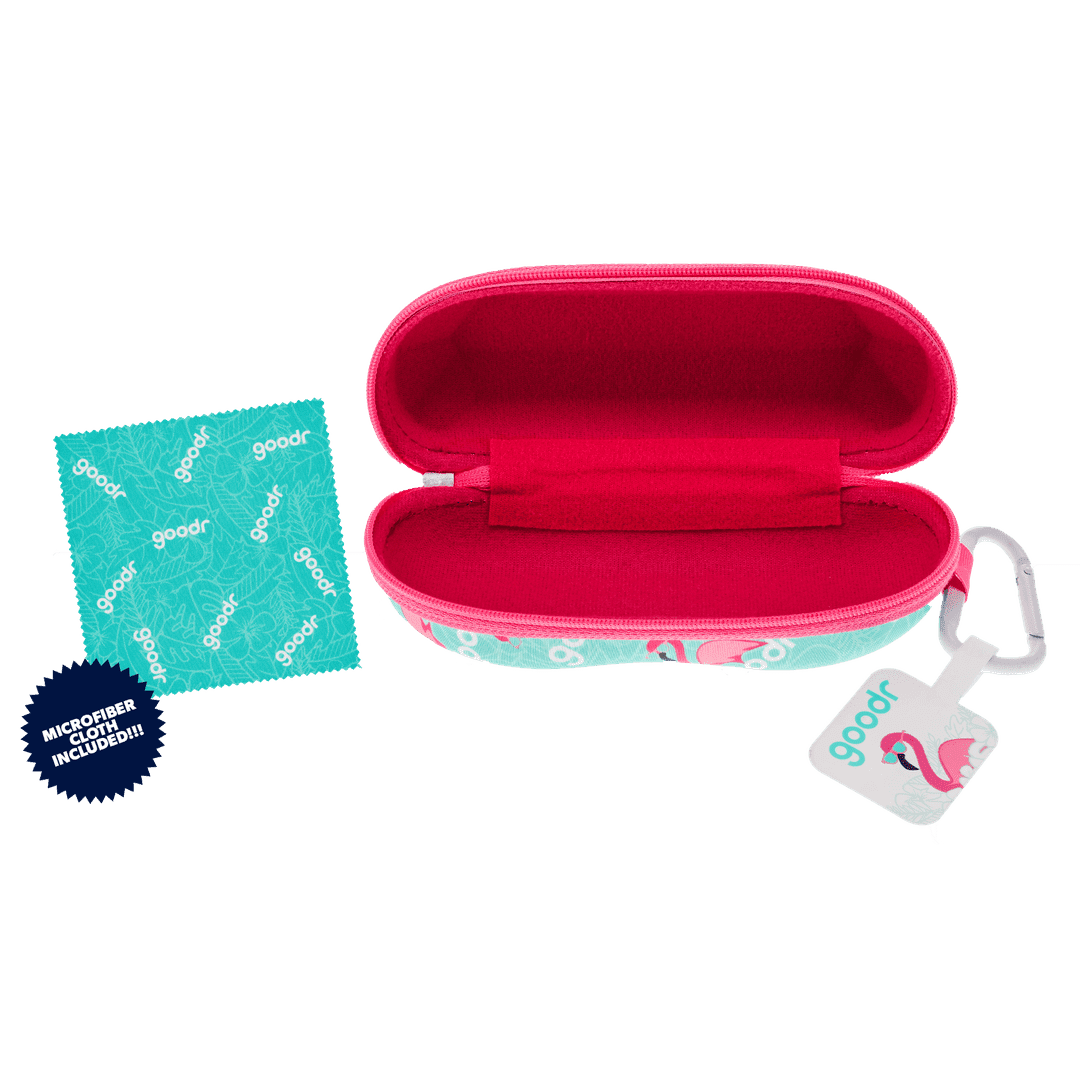 Estuche para gafas de sol con mosquetón "Best Case Scenario"