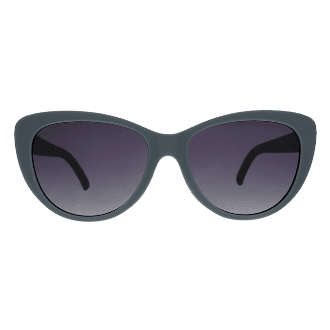Lunettes de soleil polarisées Glam G « Pas grises, noir diététique »