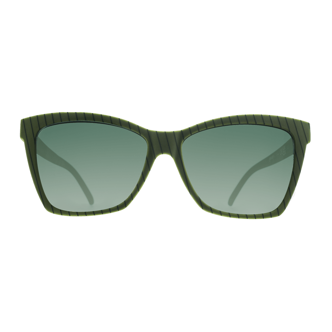 Lunettes de soleil polarisées formelles Pop G « Swirls Martini, Becomes Icon »