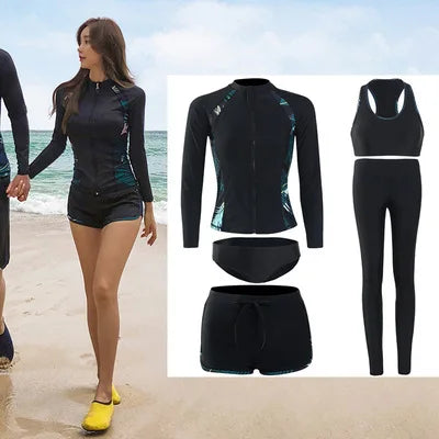 4/5-Piece Swimwear Set + Rash Guard Bobber Bargain