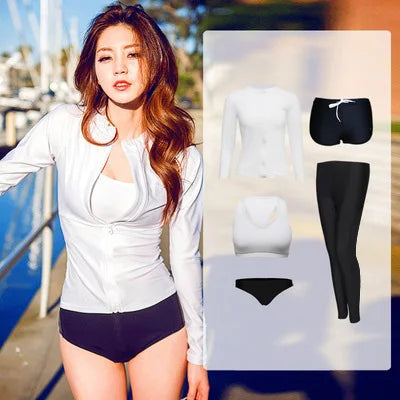 4/5-Piece Swimwear Set + Rash Guard Bobber Bargain