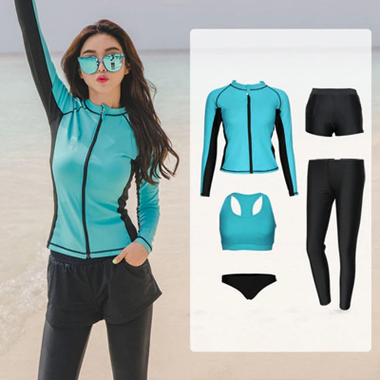 4/5-Piece Swimwear Set + Rash Guard Bobber Bargain