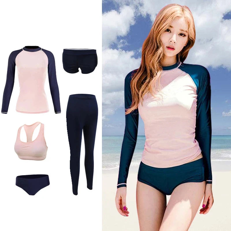 4/5-Piece Swimwear Set + Rash Guard Bobber Bargain