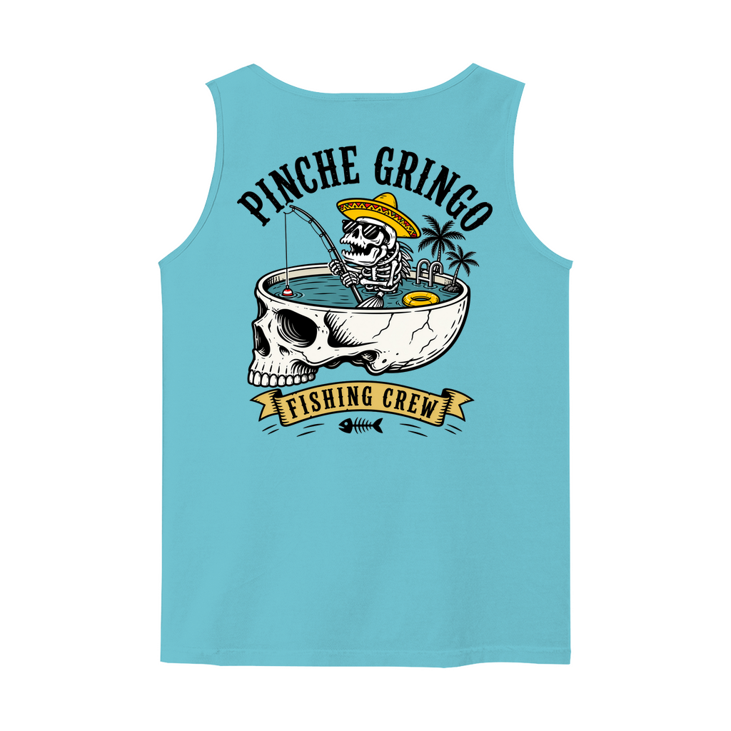 Pinche Gringo Fishing Crew Skull Pool Tank