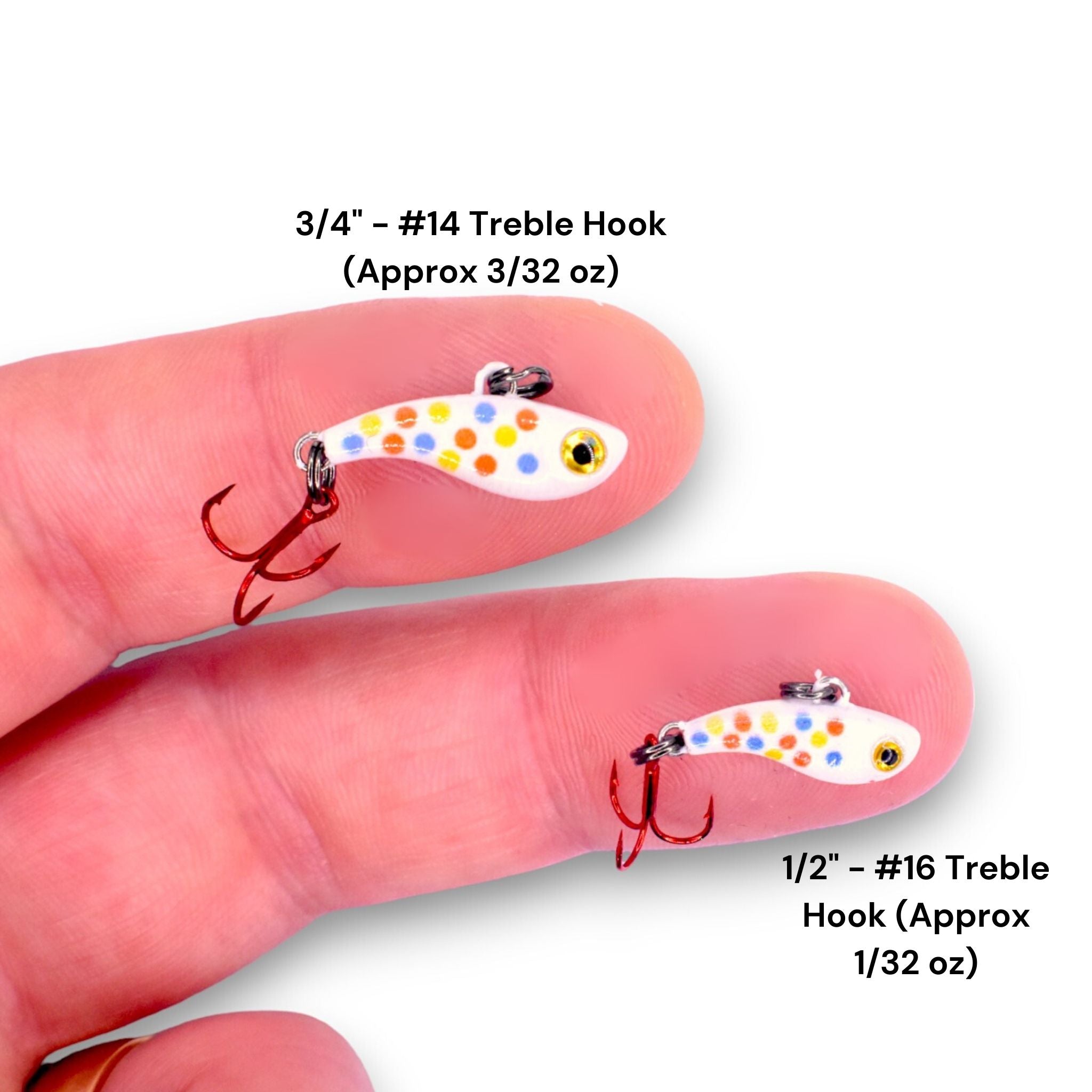 Tungsten T-Rip Wonderbread Glow Mini Vibe Bait