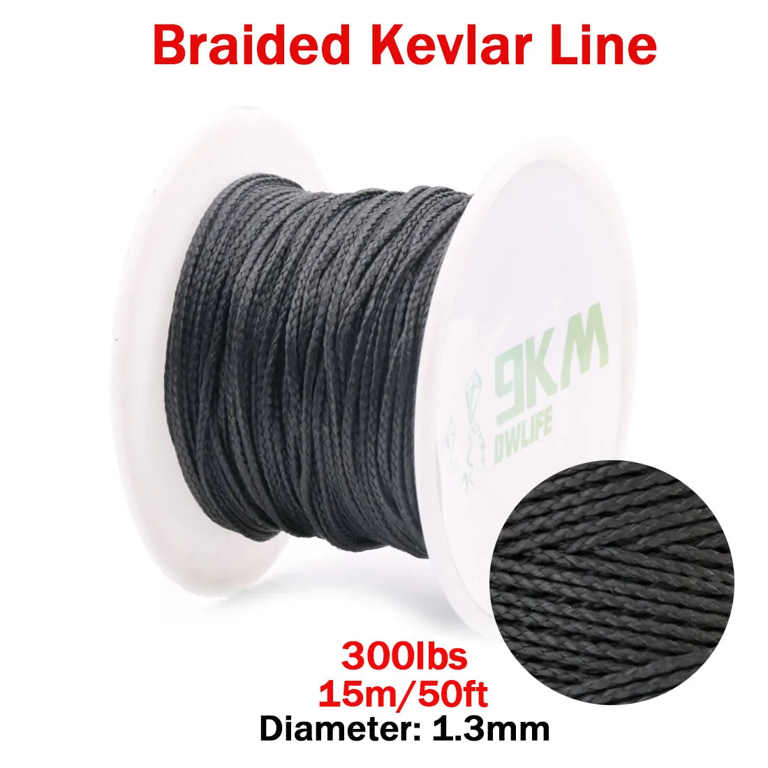 50Lbs-2000Lbs Black Kevlar Line Braided Fishing Assist Line High Tensile Strength Tactical Rope KiteRefractory Backpacking Cord Bobber Bargain