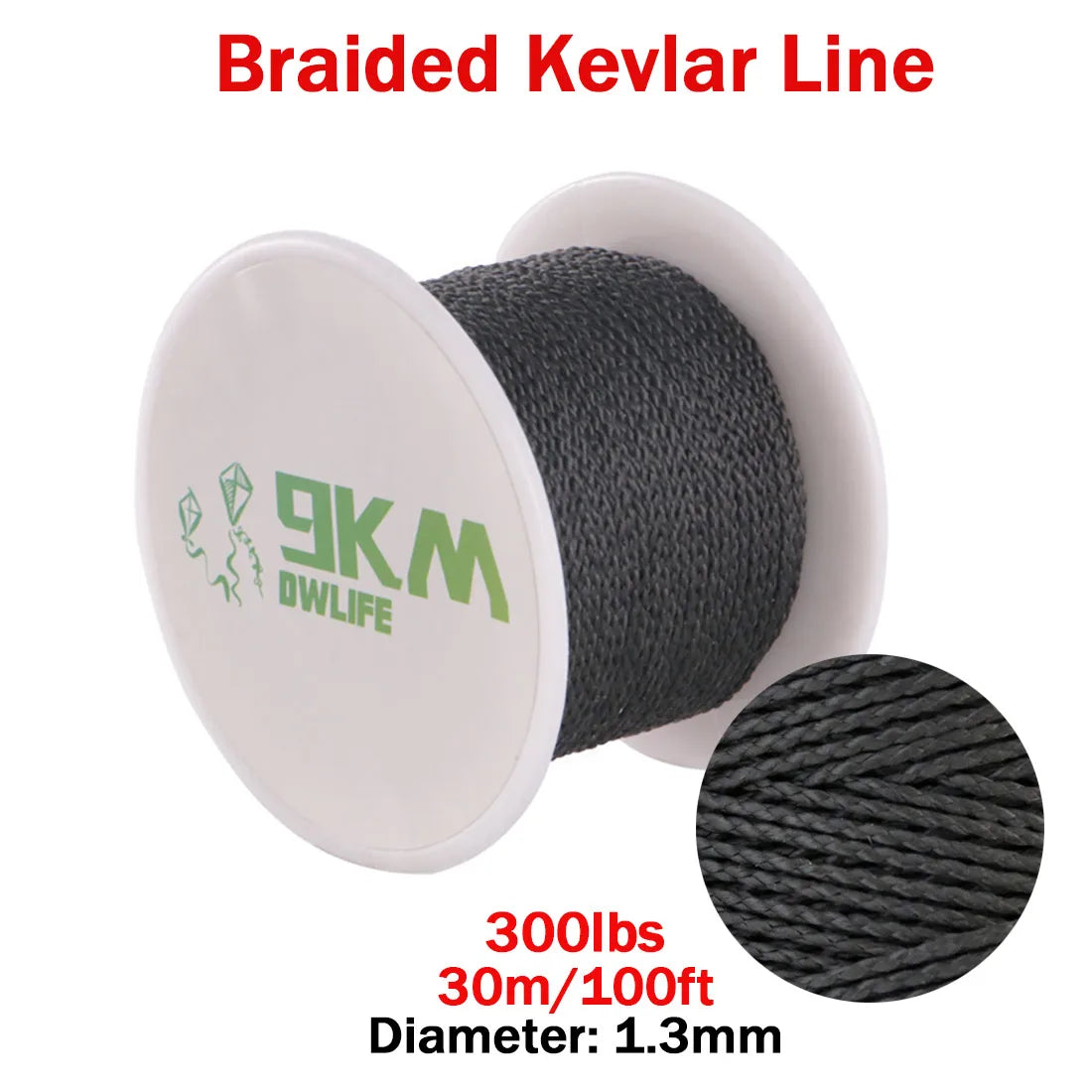 50Lbs-2000Lbs Black Kevlar Line Braided Fishing Assist Line High Tensile Strength Tactical Rope KiteRefractory Backpacking Cord Bobber Bargain