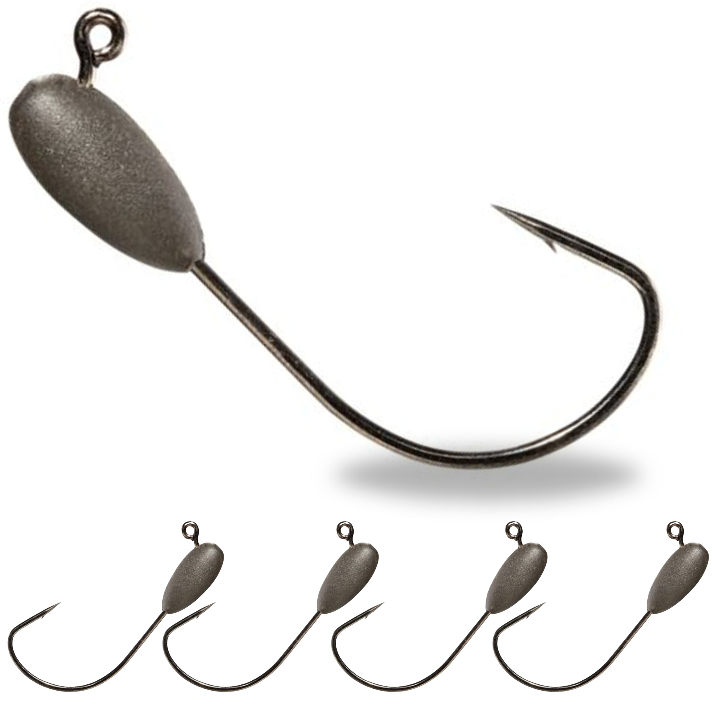 Cabezas plomadas de tubo de tungsteno Reaction Tackle (paquete de 5)