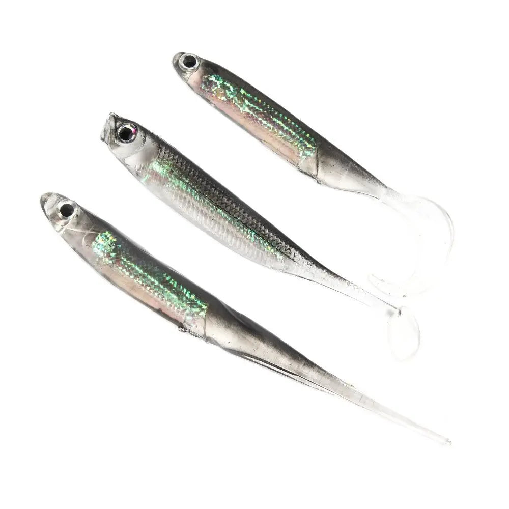 5pcs T-Tail Soft Bait Lures Bobber Bargain