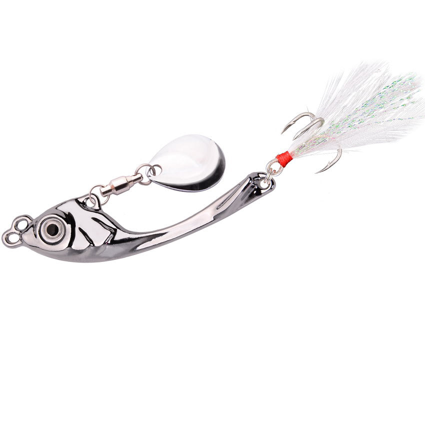 5pcs/set Premium Metal Spinner Lure with Vib Tail Bobber Bargain