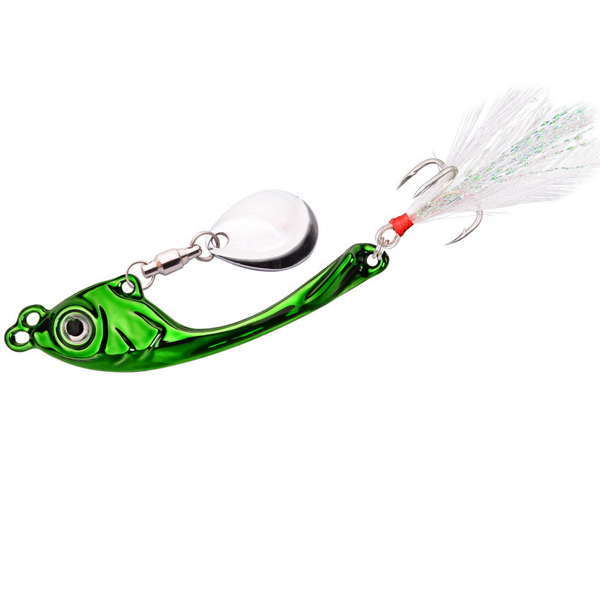 5pcs/set Premium Metal Spinner Lure with Vib Tail Bobber Bargain