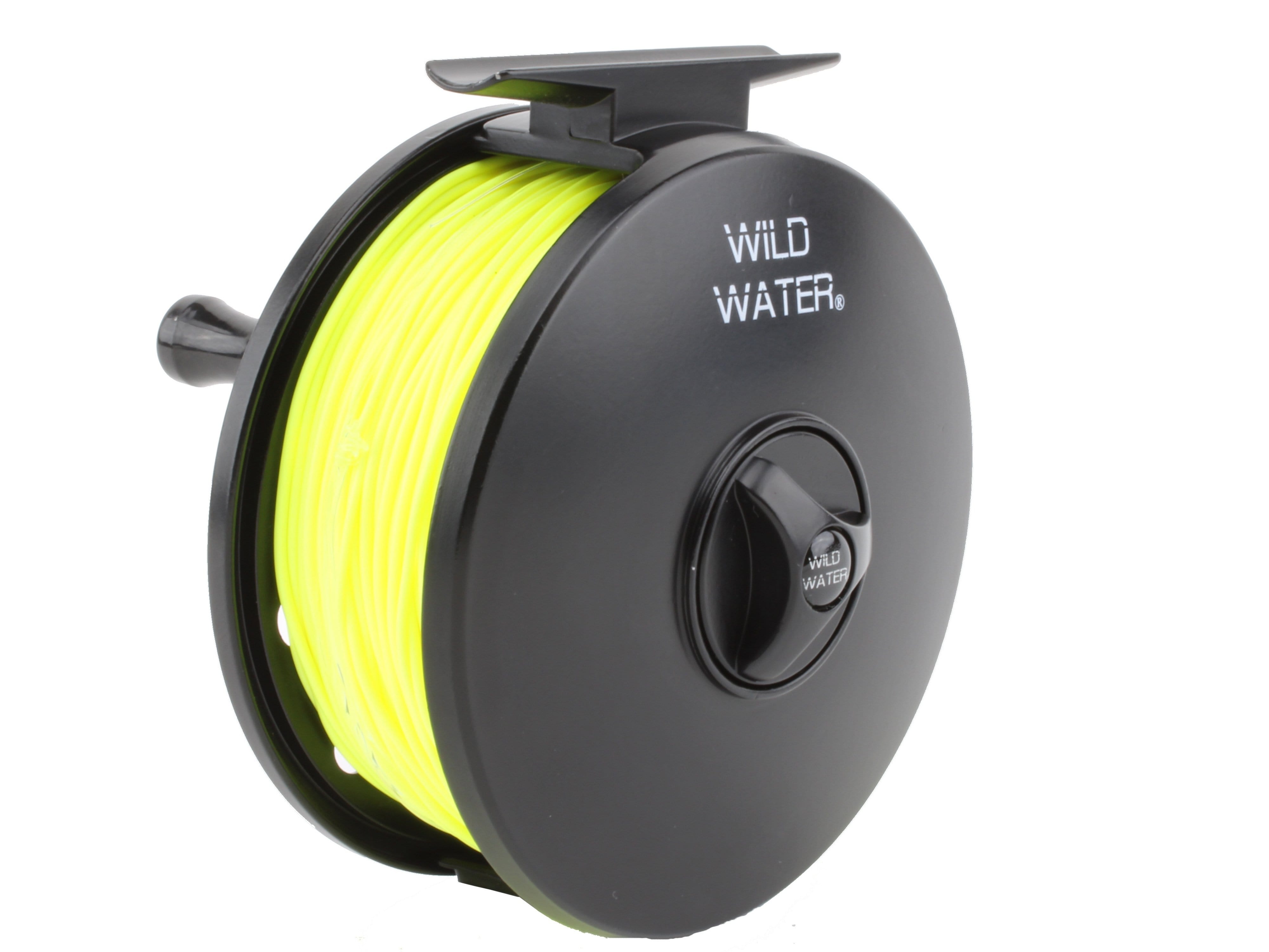 Carrete de pesca a mosca de fundición a presión, peso 7 u 8, línea flotante WF 8wt | Bobina de 30# | Líder 0X | Pesca a mosca Wild Water