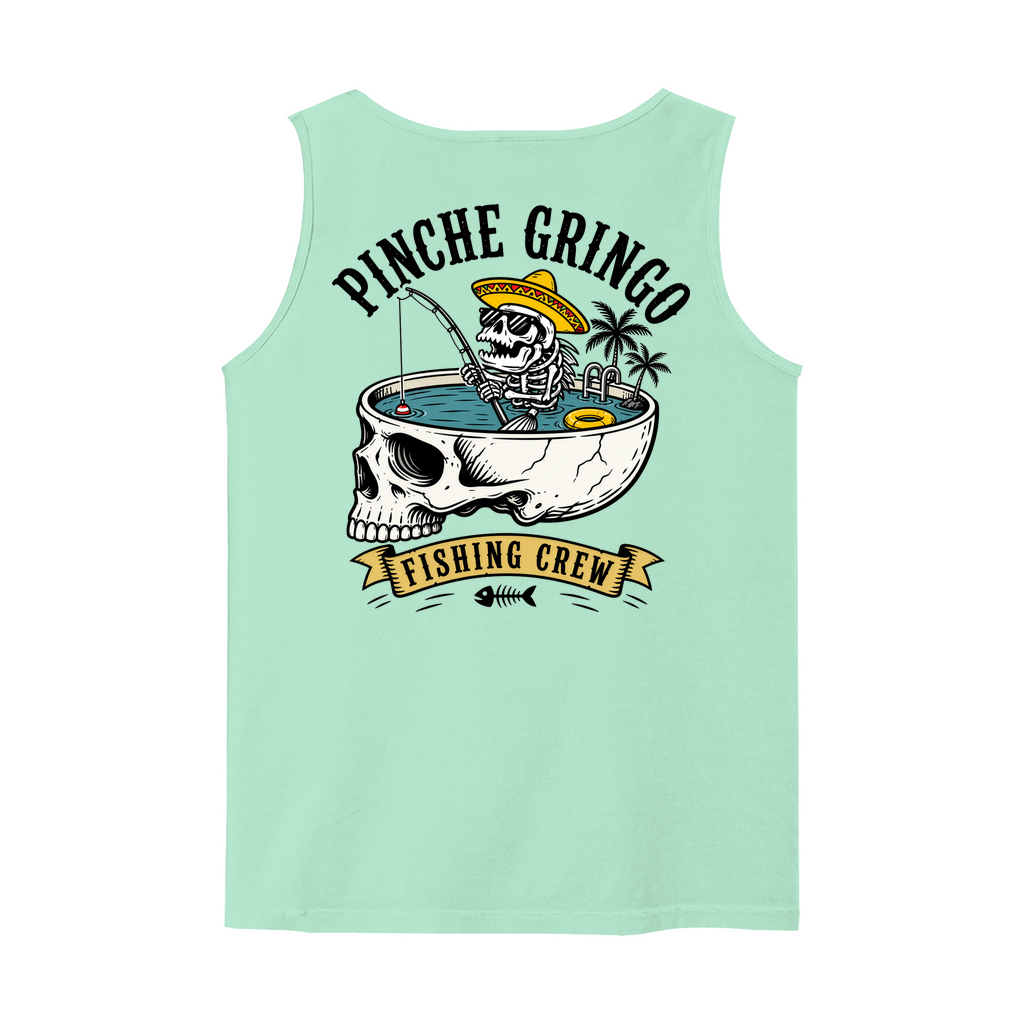 Pinche Gringo Fishing Crew Skull Pool Tank