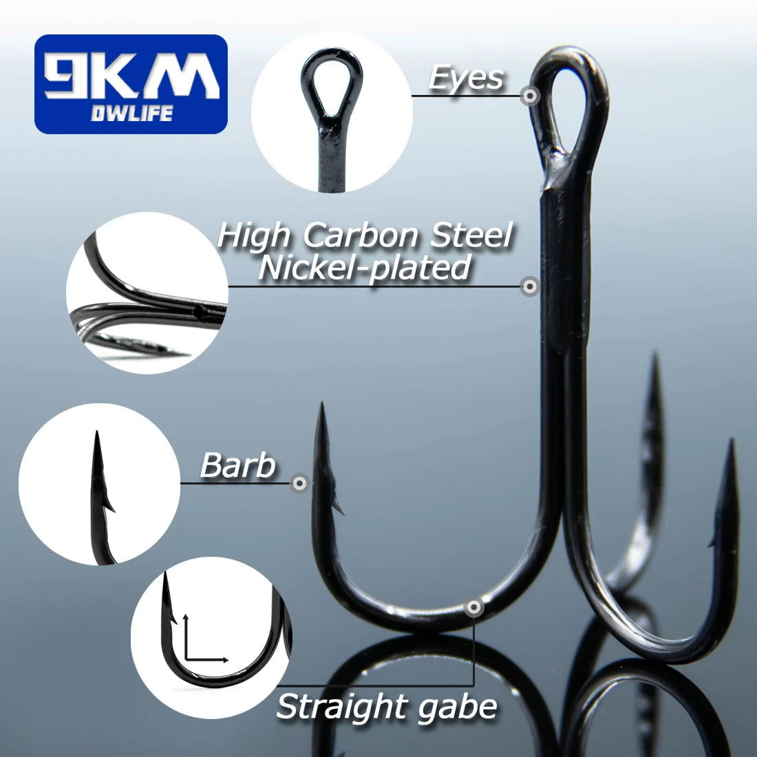 9KM Treble Hooks (Fishing) Bobber Bargain