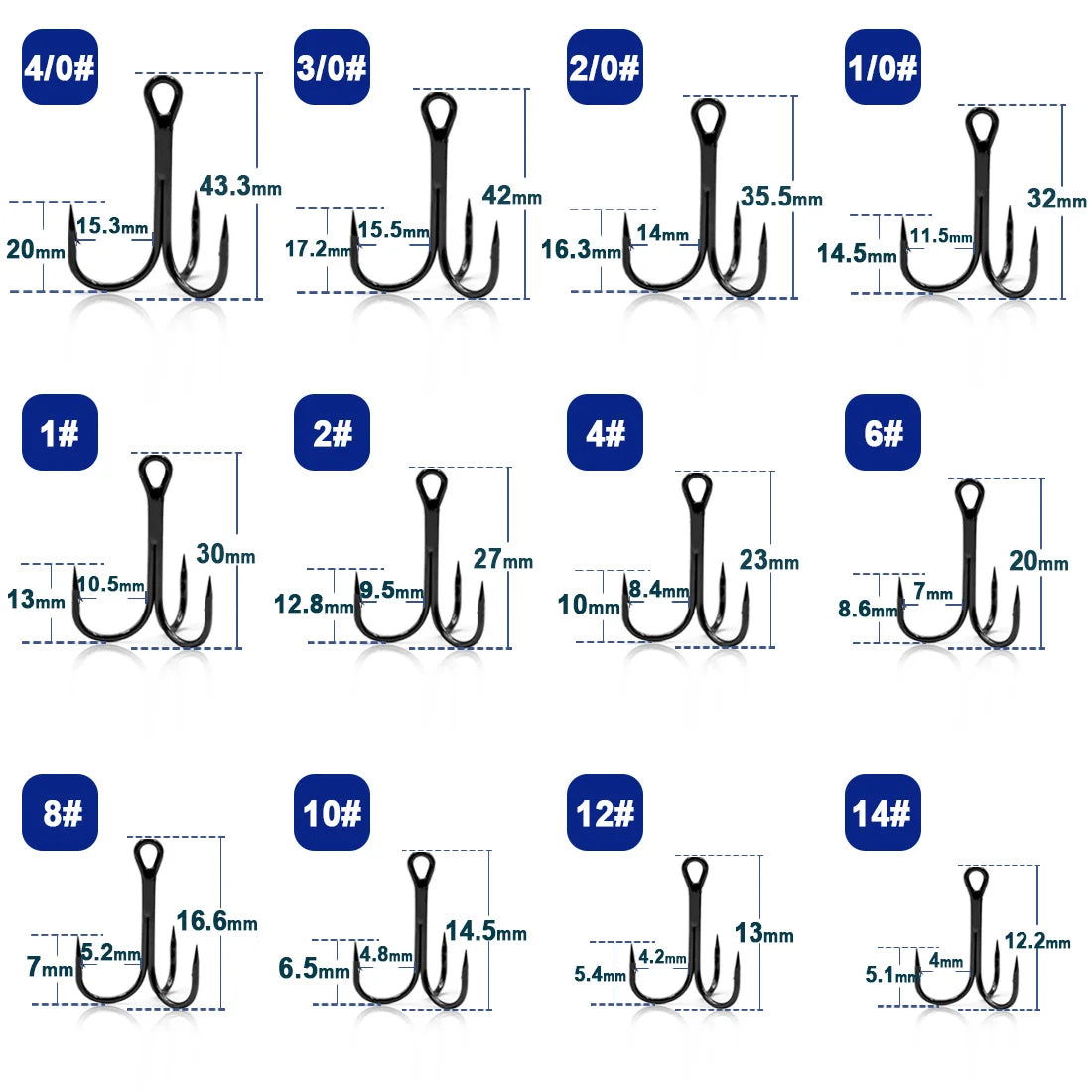 9KM Treble Hooks (Fishing) Bobber Bargain