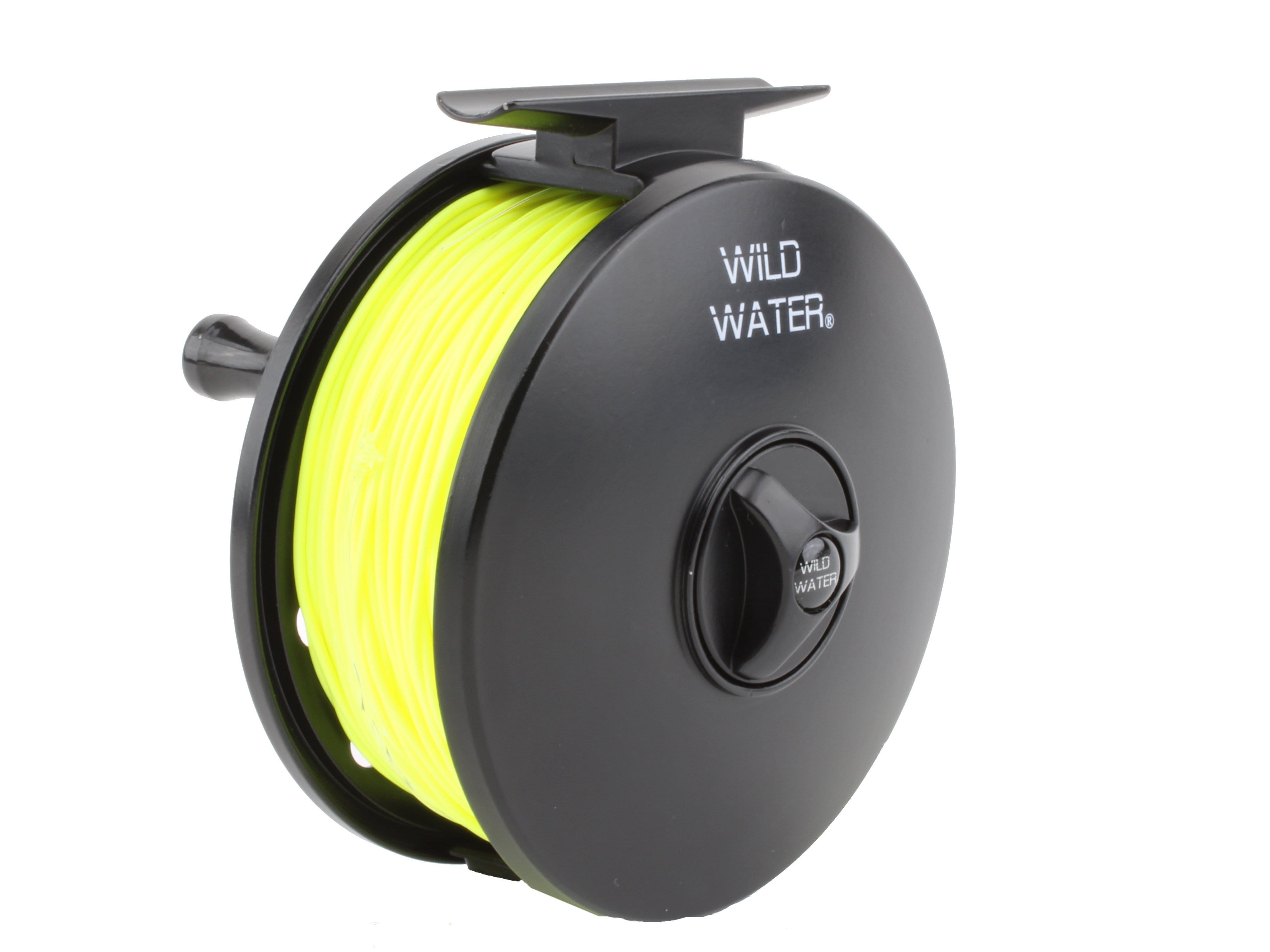 Carrete de pesca a mosca de fundición a presión, peso 9 o 10, línea flotante WF 10wt | Bobina de 30# | Líder 0X | Wild Water Fly Fishing