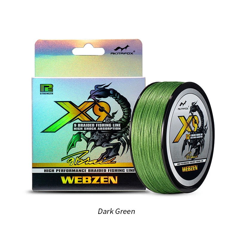 Akitafox X9 Braided Line (100m) Bobber Bargain