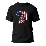 American Flag Fish Come Man T-Shirt
